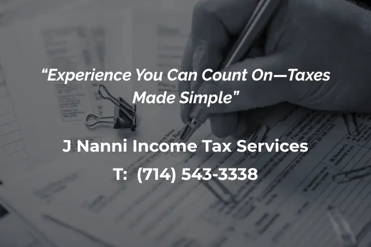 tax preparer Santa Ana CA | tax preparer near me