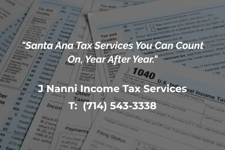 tax services santa ana | Santa Ana Tax Services