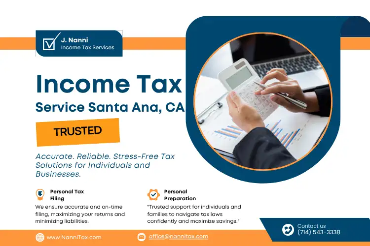 Income Tax Service Santa Ana, CA 92701