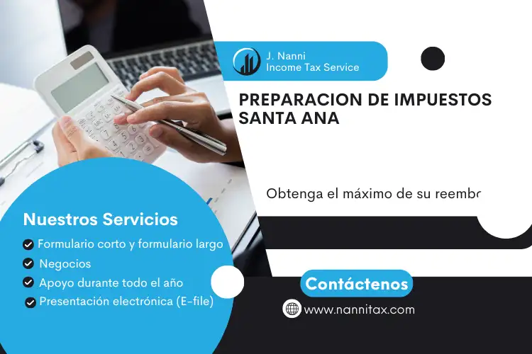 preparación de impuestos Santa Ana
